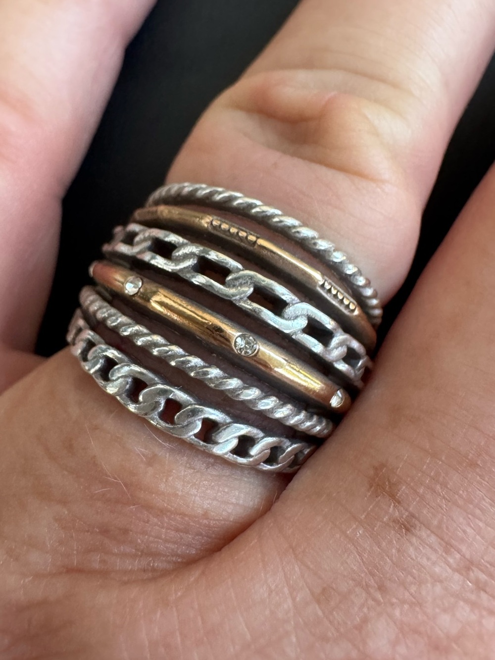 Brighton Neptune's Rings Multi Row Ring